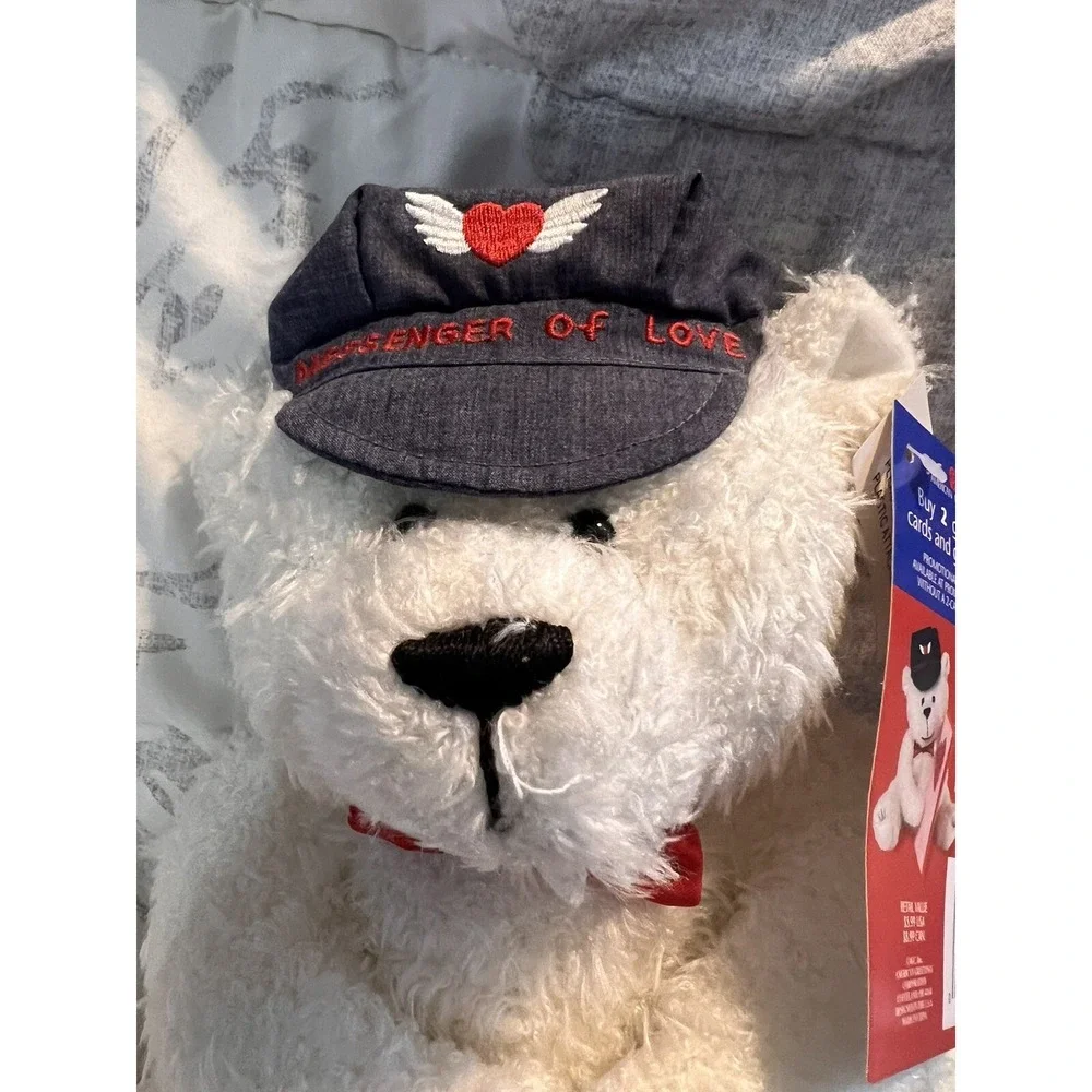 *NEW w/Tags* ~ American Greetings ~ Messenger of Love Plush Bear ~ Magnetic Paws